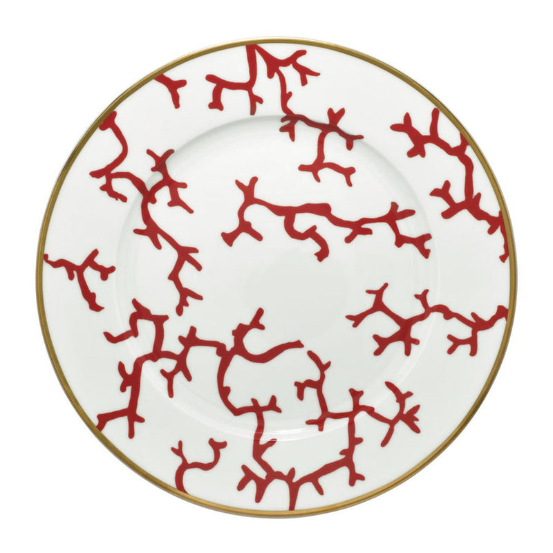 Raynaud Cristobal Rouge Rim Flat Plate,  31 cm