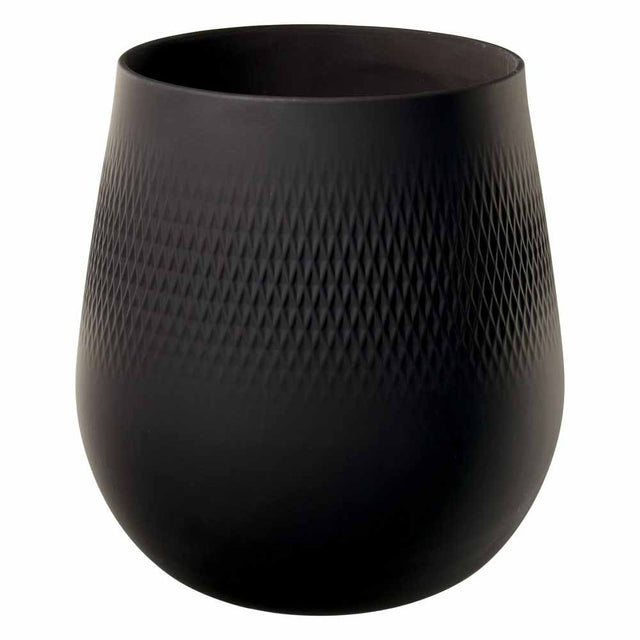 Villeroy & Boch Collier Carre Large Black Vase 1016825512