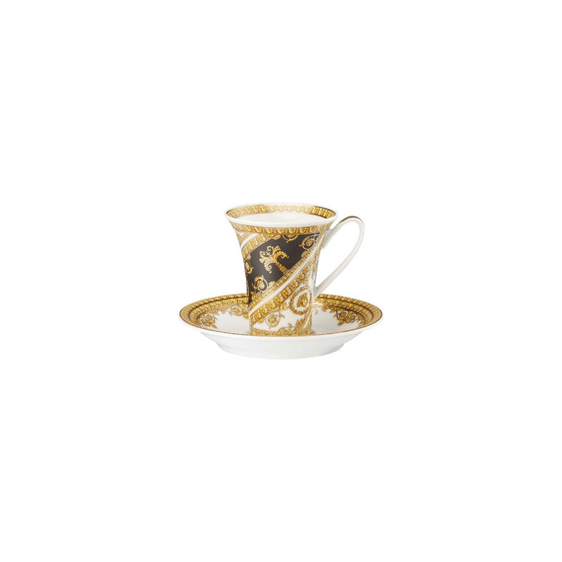 Versace I Love Baroque Espresso/Mocha Cup & Saucer