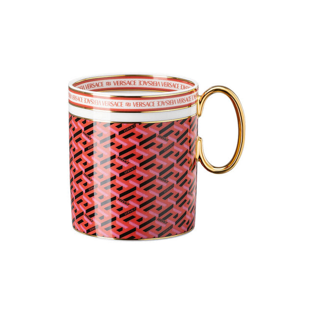 Versace La Greca Signature Red Mug with handle