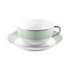 Haviland Illusion Menthe Cappuccino Cup and Saucer