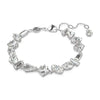 Swarovski Mesmera Bracelet, Mixed cuts, White, Rhodium plated