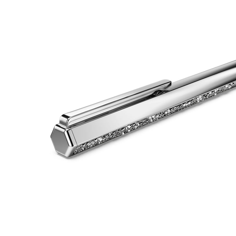 Swarovski Crystal Shimmer ballpoint pen, Silver tone, Chrome plated