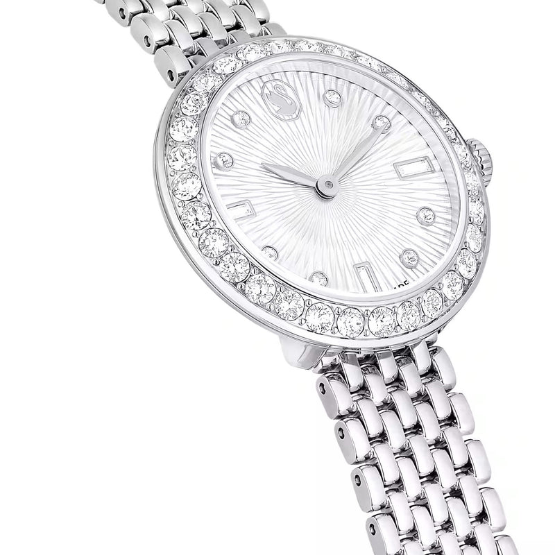 Swarovski Certa watch, Swiss Made, Metal bracelet, Silver tone, Stainless steel