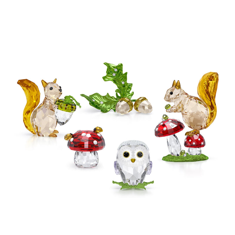 Swarovski Idyllia Squirrel and Mushrooms