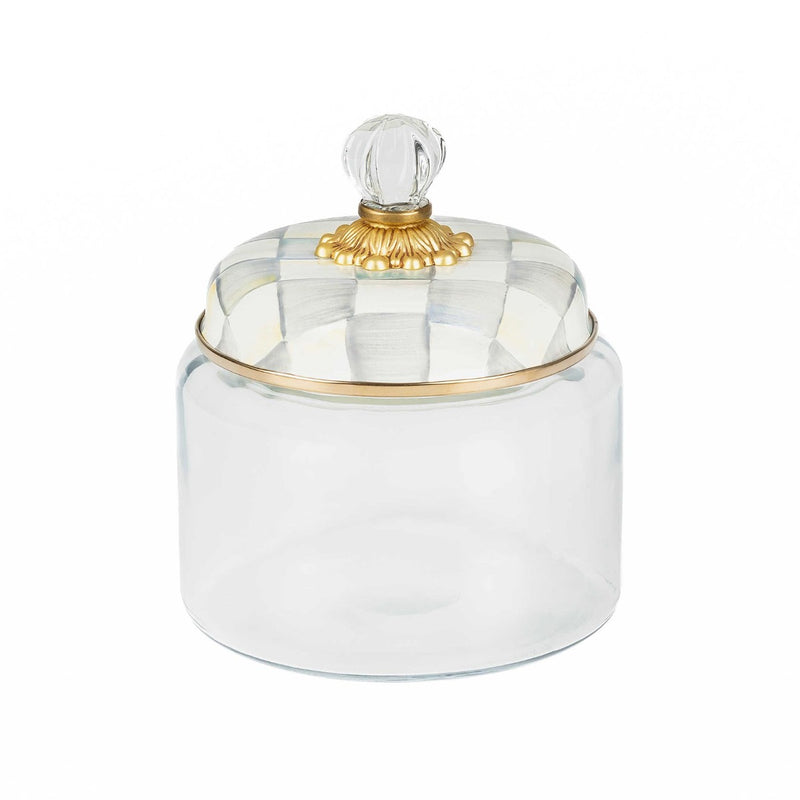 Mackenzie-Childs Sterling Check Kitchen Canister, Small
