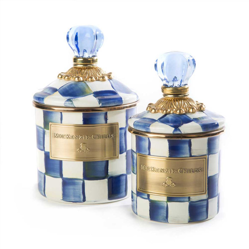 Mackenzie-Childs Royal Check Canister