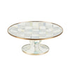 Mackenzie-Childs Sterling Check Enamel Pedestal Platter, Mini