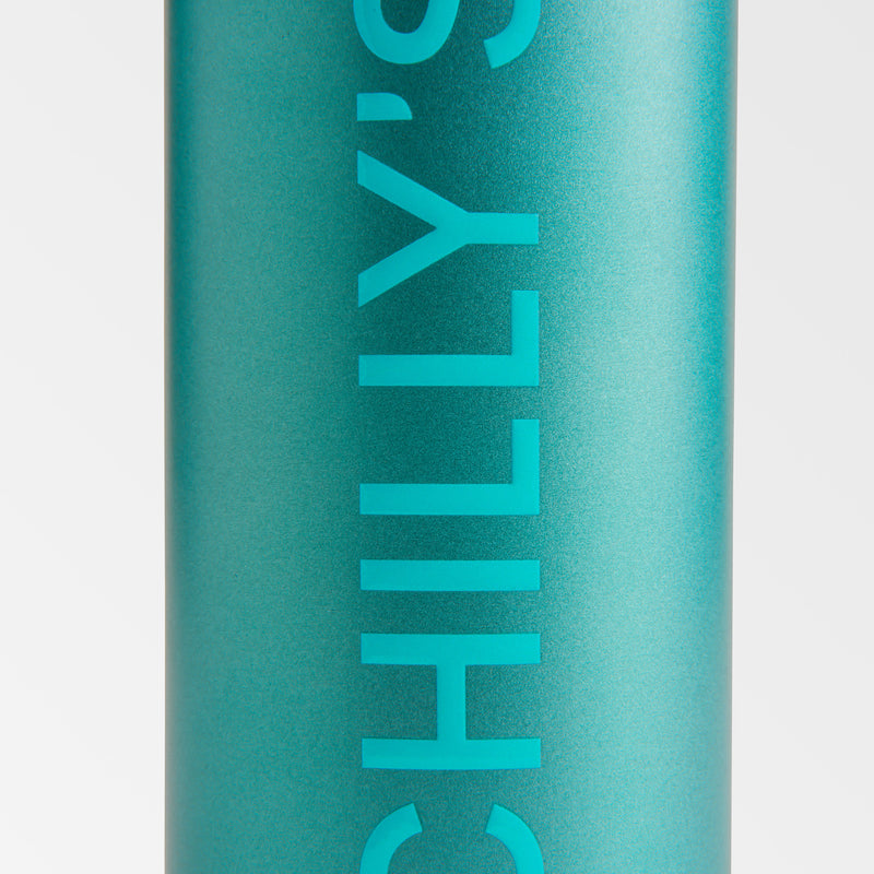 Chilly's 500ml Series 2 Flip Matte Metallic Atlantis Water Bottle