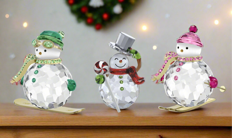 Swarovski Holiday Cheers Dulcis Snowman, Green