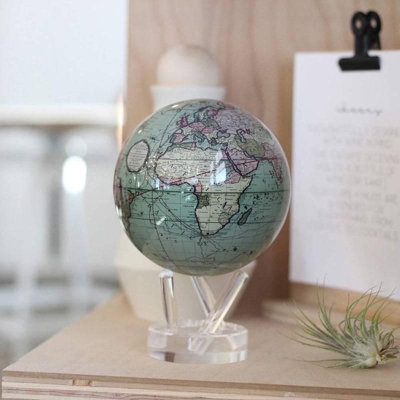 Mova Globe 4.5 inch Antique Terrestrial Green