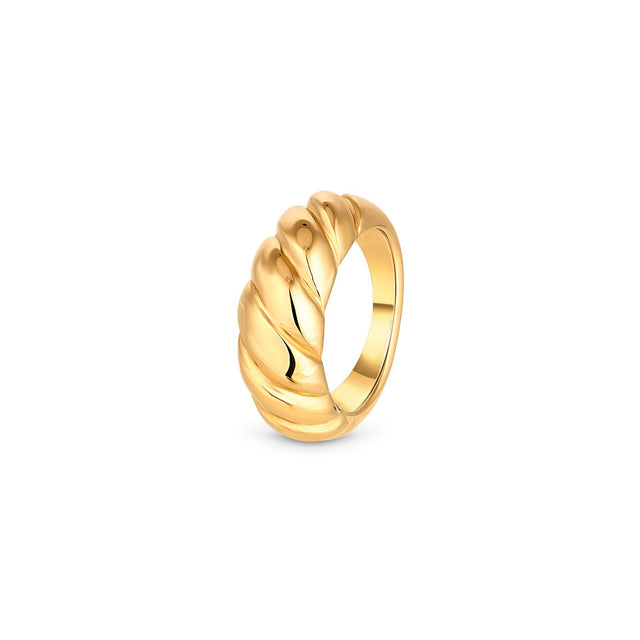 Amori Bun Ring, Gold, Size 7
