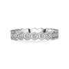 Amori Hex Ring, Silver, Size 6