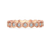 Amori Hex Ring, Rose Gold, Size 6